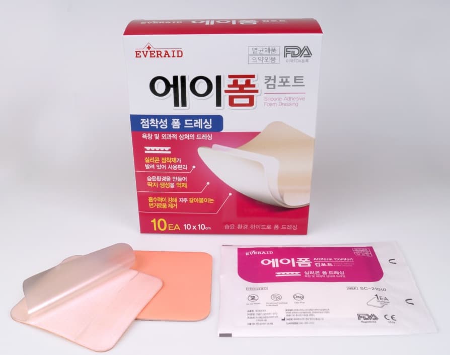 AIDFoam Comfort_Foam dressing with silicone adhesive